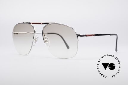 Dunhill 6022 80er Gentleman Brille, rhodinierter Rahmen mit Wurzelholzdekor der Bruyere, Passend für Herren Dunhill 6022 80er Gentleman Brille, rhodinierter Rahmen mit Wurzelholzdekor der Bruyere, Passend für Herren