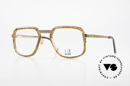 Dunhill 6073 Vergoldete 80er Brille Herren, gewohnte Top-Qualität der englischen Noble-Marke, Passend für Herren