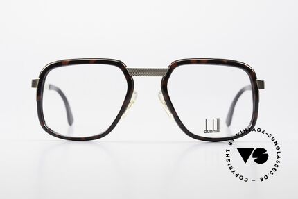 Dunhill 6073 Vergoldete 80er Herrenbrille, sehr markante Alfred Dunhill vintage Brille von 1989, Passend für Herren