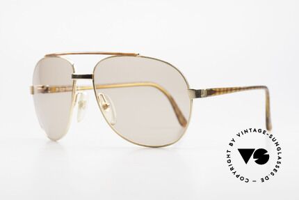 Dunhill 6070 90er Luxus Sonnenbrille Herren, hartvergoldete, flexible Fassung (Comfort-Fit), Passend für Herren