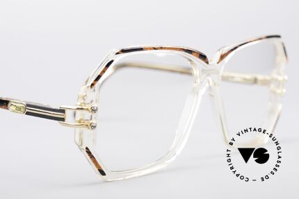 Cazal 169 Vintage Designer Brille, mit 4 kleinen dezenten Strass-Steinen als Zierschrauben, Passend für Damen