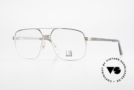 Dunhill 6134 Platinierte Luxus Brille 90er, platinierter Rahmen mit hartvergoldetem Dekor, Passend für Herren
