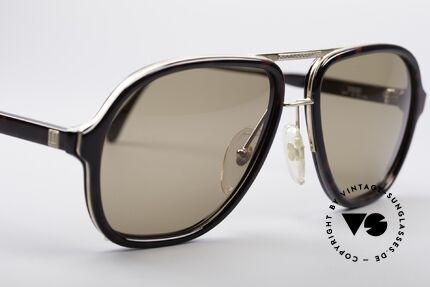 Dunhill 6077 80er Herren Sonnenbrille, mit vergoldetem Metall-Rahmen (TOP-Qualität), Passend für Herren