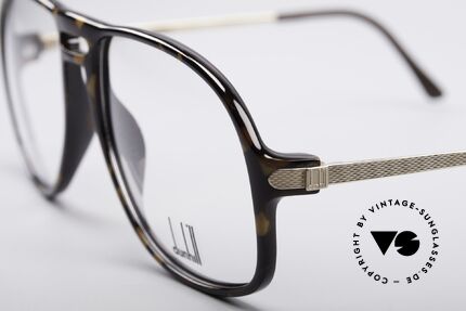 Dunhill 6091 Herren Vintage Aviator Brille, absolute Spitzen-Qualität (hartvergoldete Bügel), Passend für Herren