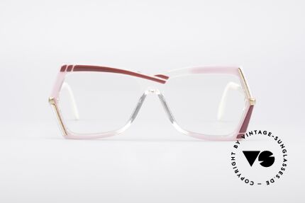 Cazal 183 80er Brille No Retrobrille, pinker Farbton typisch für die damalige Cazal-Zeit, Passend für Damen