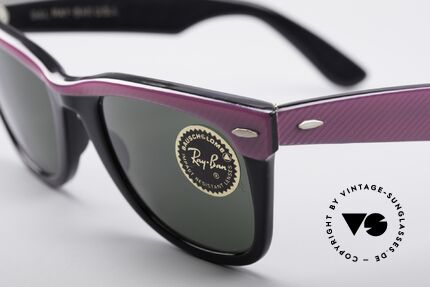 Ray Ban Wayfarer I B&L USA Sonnenbrille, Bausch&Lomb Mineralgläser (100% UV Schutz), Passend für Damen