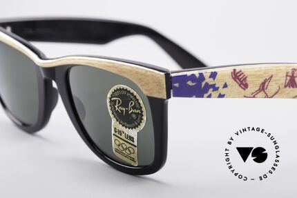Ray Ban Wayfarer I Olympia 1994 Lillehammer, ungetragene Rarität (ein wahres Sammlerstück), Passend für Herren und Damen Ray Ban Wayfarer I Olympia 1994 Lillehammer, ungetragene Rarität (ein wahres Sammlerstück), Passend für Herren und Damen