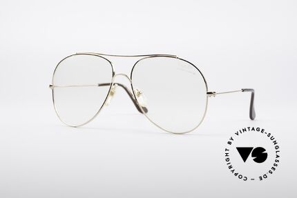 Bausch & Lomb 422 80er Gold Filled Brille, seltene 80er Jahre Brillenfasssung von Bausch&Lomb, Passend für Herren