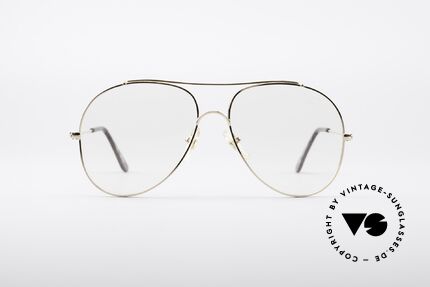Bausch & Lomb 422 80er Gold Filled Brille, Vogue D'or ("Gold-Mode") Sonderserie; W.Germany, Passend für Herren