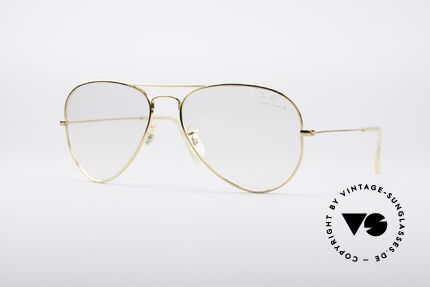Ray Ban Aviator B&L Brillenfassung, klassische vintage Ray-Ban Aviator Brillenform, Passend für Herren