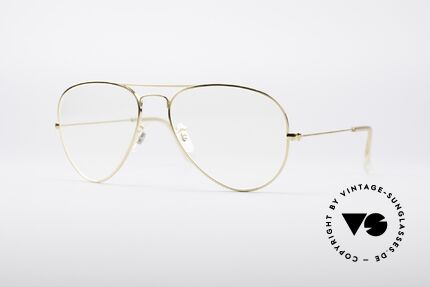 Ray Ban Aviator B&L USA LIC Fassung, klassische vintage Ray-Ban Aviator Brillenform, Passend für Herren