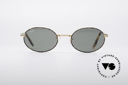 Ray Ban Sidestreet Oval Diner Brille, ovale Ray-Ban Unisex-Sonnenbrille von 1996/1997, Passend für Herren und Damen