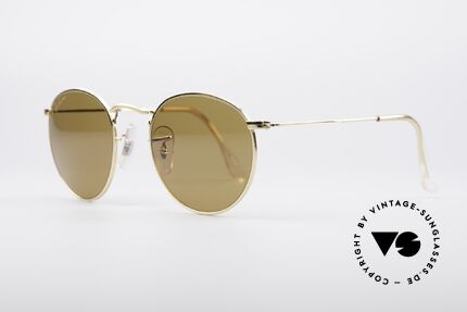 Ray Ban Round Metal 49 Driving Chromax, teure & seltene Special Edition 'Driving Chromax', Passend für Herren und Damen