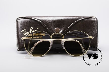 Ray Ban Round Metal 49 Driving Chromax, KEINE Retrobrille, sondern ein altes USA-Original!, Passend für Herren und Damen