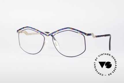 Cazal 249 Pop Art Design Titanium, zauberhafte CAZAL Designerbrille aus den 90ern, Passend für Damen