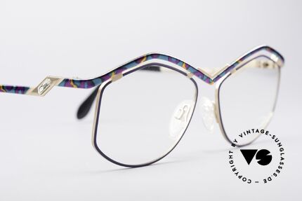 Cazal 249 Pop Art Design Titanium, Fassung kann natürlich beliebig verglast werden, Passend für Damen