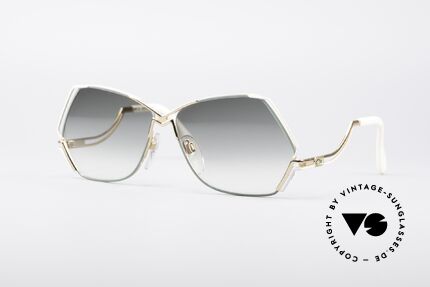 Cazal 226 Außergewöhnliche Sonnenbrille, außergewöhnliche, fünfeckige CAZAL Designerbrille, Passend für Damen