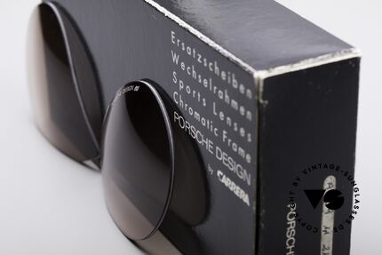 Porsche 5628 Lenses Gläser 80er Faltsonnenbrille, Kunststoff-Gläser in braun-Verlauf für 100% UV-Schutz, Passend für Herren und Damen