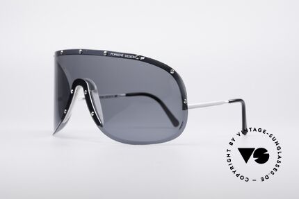 Porsche 5620 Yoko Ono Sonnenbrille Silber, getragen von Yoko Ono ("Rolling Stone" Magazin, 1981), Passend für Herren und Damen