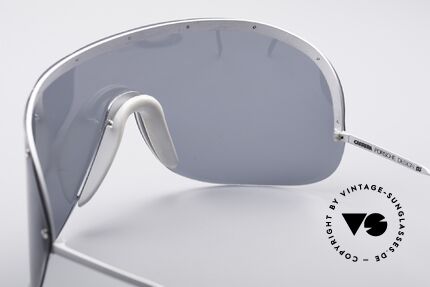 Porsche 5620 Yoko Ono Sonnenbrille Silber, damals als Sportbrille konzipiert (polarisierende Scheibe), Passend für Herren und Damen