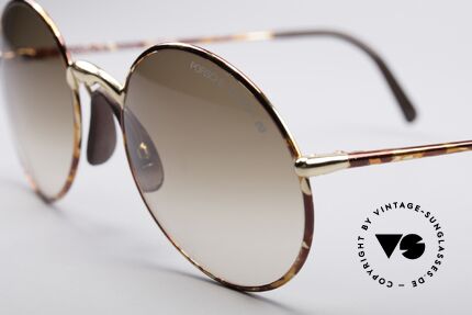 Porsche 5658 Runde 90er Vintage Brille, Top-Qualität und Sonnengläser mit 100% UV Schutz, Passend für Herren