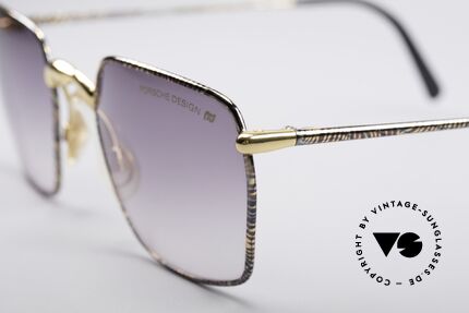 Porsche 5641 Eckige 90er Vintage Brille, TOP-Verarbeitung & Passform (100% UV Protection), Passend für Herren