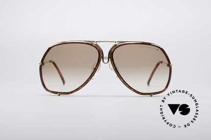 Porsche 5637 80er XL Designerbrille, Wechselgläser in unterschiedlichem Design, Gr. 63°12, Passend für Herren