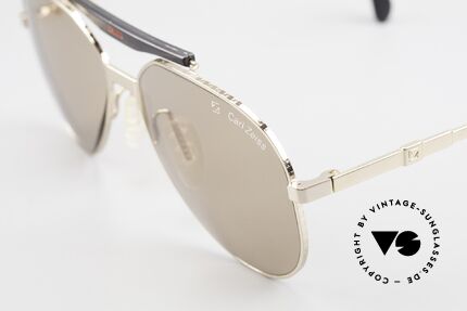 Zeiss 9931 Premium Vintage Sonnenbrille, solider Metallrahmen mit Gravuren & Federscharnieren, Passend für Herren
