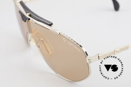 Zeiss 9937 Panorama Sonnenbrille 90er, Federscharniere & Sattelsteg für optimale Passform, Passend für Herren