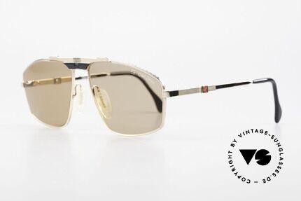 Zeiss 9925 80er Gentleman Sonnenbrille, entspiegelte Mineralgläser sowie verstellbare Bügel, Passend für Herren