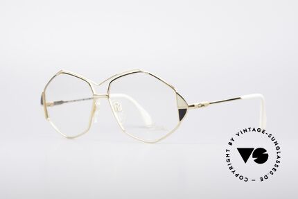 Cazal 233 Vintage West Germany Brille, tolle Rahmenform mit raffinierten Farbakzenten, Passend für Damen
