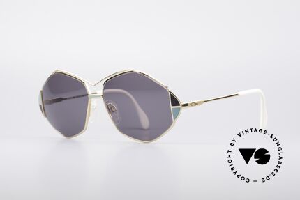 Cazal 233 80er Vintage West Germany, tolle Rahmenform mit raffinierten Farbakzenten, Passend für Damen