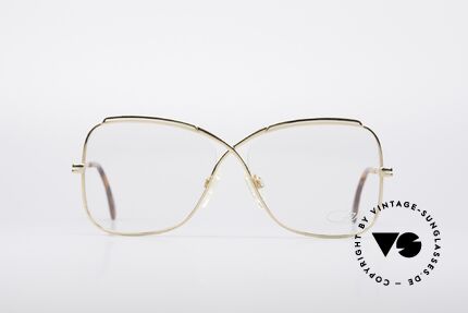 Cazal 224 True Vintage 80er Brille, außergewöhnliche, geschwungene Form der Gläser, Passend für Damen