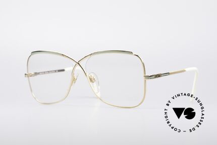 Cazal 224 True Vintage 80er Brille, außergewöhnliche, geschwungene Form der Gläser, Passend für Damen