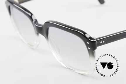 Metzler 449 Echte 70er Original Nerdbrille, damals typische Farbgebung in "schwarz zu kristall", Passend für Herren
