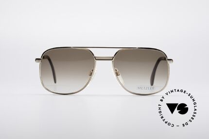 Metzler 7941 80er Old School Sonnenbrille, extrem robuster Rahmen (wie aus einem Stück / Guss), Passend für Herren