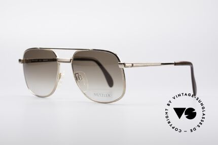 Metzler 7941 80er Old School Sonnenbrille, Altkanzler Helmut Kohl trug ein sehr ähnliches Modell, Passend für Herren