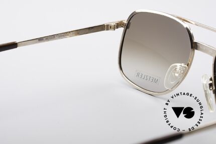 Metzler 7941 80er Old School Sonnenbrille, ungetragenes (30 J. altes) Original mit leichter Patina, Passend für Herren