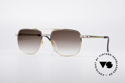Metzler 7529 80er Titan Luxusbrille, äußerst elegante 80er Metzler Herren-Sonnenbrille, Passend für Herren