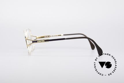 Cazal 362 No Retro 90er Vintage Brille, genaue Farbbezeichnung: bernstein-blau / kristall, Passend für Damen