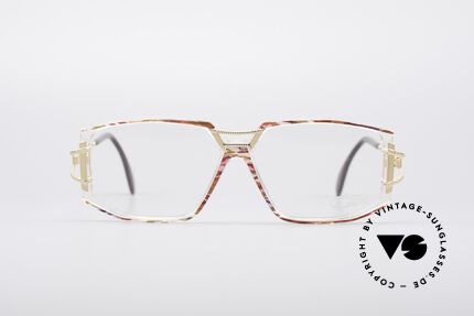 Cazal 362 No Retro 90er Vintage Brille, tolle Gestaltung der Bügelgelenke & Rahmenfront, Passend für Damen