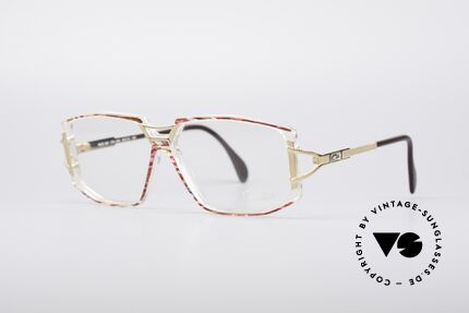 Cazal 362 No Retro 90er Vintage Brille, zauberhafte Kombination aus Materialien & Farben, Passend für Damen