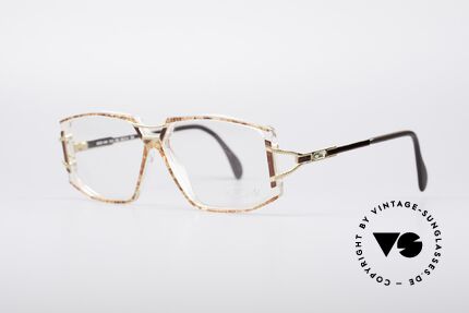 Cazal 362 No Retro 90er Vintage Brille, zauberhafte Kombination aus Materialien & Farben, Passend für Damen