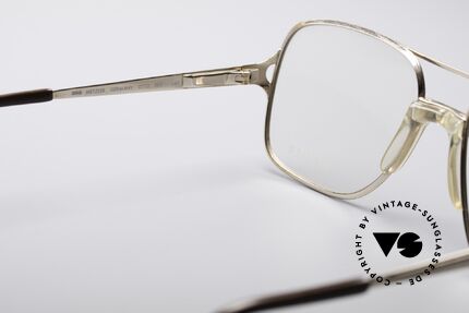 Metzler 0772 Helmut Kohl Vintage Brille, ungetragen in XXL-Größe & mit Federscharnieren, Passend für Herren