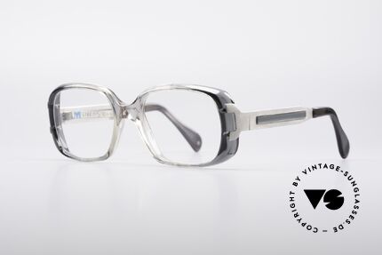 Metzler 4186 Echt 80er Vintage Kombibrille, enorm robuster Rahmen, 133mm breit (Medium Größe), Passend für Herren