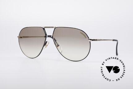 Carrera 5326 - L 80er Herren Sonnenbrille, vintage Sonnenbrille von Carrera mit Doppelsteg, Passend für Herren