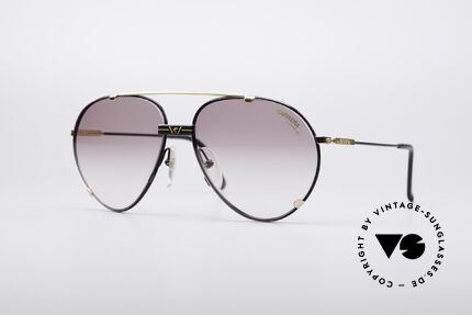 Carrera 5463 90er Vintage Pilotenbrille, außergewöhnliche 90er CARRERA Sonnenbrille, Passend für Herren
