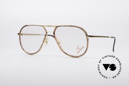 Carrera 5371 Echt 80er Vintage Brille, edle Carrera vintage Brillenfassung der 1980er, Passend für Herren