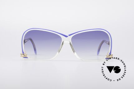 Cazal 174 Damen Vintage Sonnenbrille, schwungvoller Rahmen mit zauberhaften Bügeln, Passend für Damen