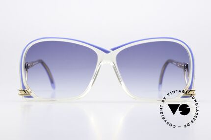 Cazal 174 Damen Vintage Sonnenbrille, schwungvoller Rahmen mit zauberhaften Bügeln, Passend für Damen